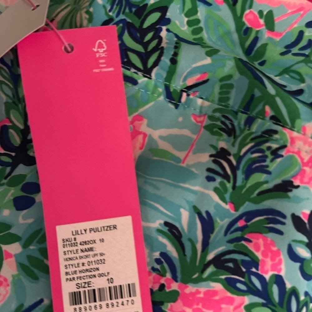 Lilly Pulitzer luxletic UPF 50+ Monica skort n Blue Horizon par fection golf 10 - Picture 9 of 10